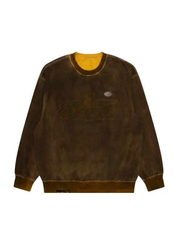 AAPE Moonface logo wash sweatshirt