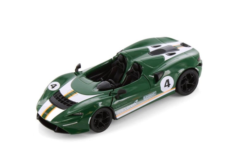 Mayatra's Kins Mart McLaren Elva Diecast Toy Car – 1:36 Scale Livery Edition Model with Pull Back Action & Opening Doors – Collectible Sports Car for Kids & Adults (Green) - Image 1