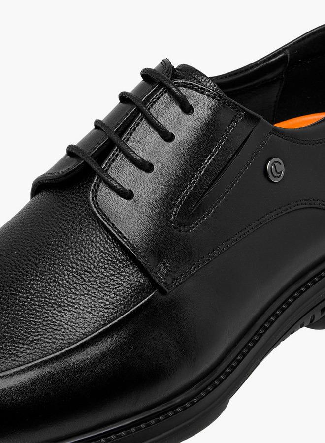Le Confort Men Lace-Up Leather Derby Shoes - Image 4