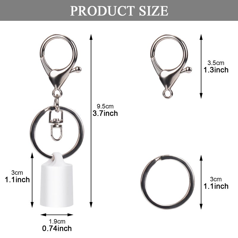 Rolitwils Keychain Holder for Lip Gloss Summer Fridays - Lip Balm Holder Keychain - Portable Lipgloss Case with Keyring - Image 3