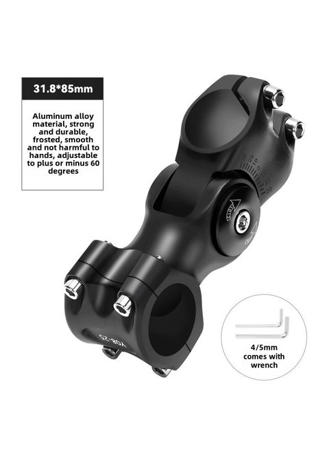Bike Handlebar Riser Adjustable Stem Extender 31.8 X85mm (with tools)