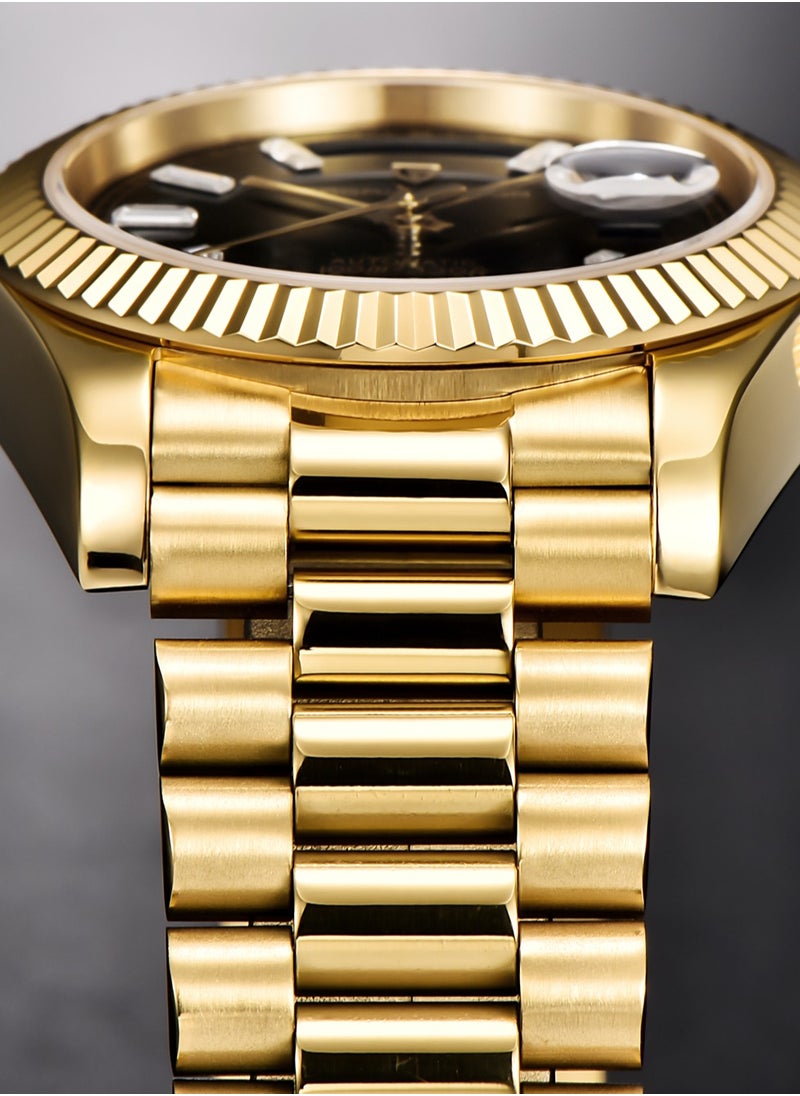 PAGANI DESIGN - Men's Watches 36mm Automatic Gold Black Stainless Steel Mechanical Business Sports Luxury Wrist Watch for Men PD-1752 - Image 1