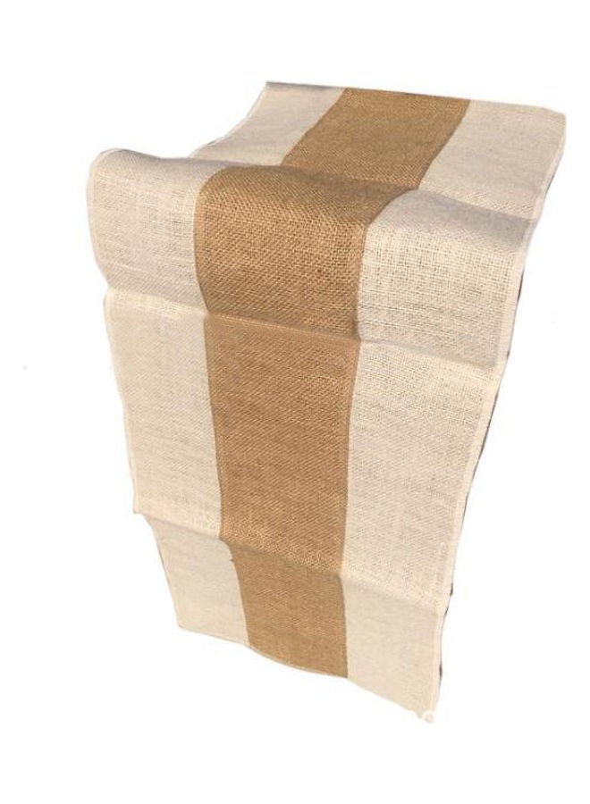 Colorblock Table Runner Brown 30x183cm - Image 2