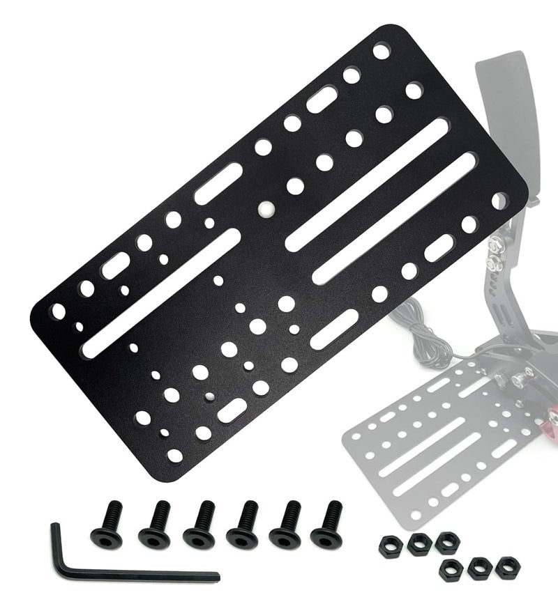 Nosxxus Universal Desk/Chair Mount Bracket Plate for USB Handbrake,Suitable For Racing Game G25/27/29 T500 Windows 14 Bit Pc Usb Game Handbrake Sim Card,Compatible with Logitech Driving Force Shifter - Image 1