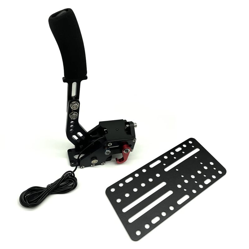 Nosxxus Universal Desk/Chair Mount Bracket Plate for USB Handbrake,Suitable For Racing Game G25/27/29 T500 Windows 14 Bit Pc Usb Game Handbrake Sim Card,Compatible with Logitech Driving Force Shifter - Image 3
