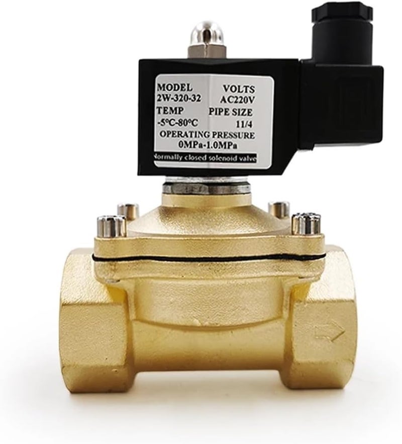 Normally Close Brass Electric Solenoid Valve with Seal DN15 DN20 DN25 12V/24V/220V(DN20,NBR Seal_DC24V) - Image 2