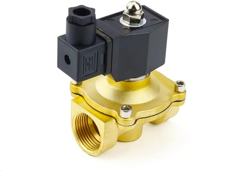 Normally Close Brass Electric Solenoid Valve with Seal DN15 DN20 DN25 12V/24V/220V(DN20,NBR Seal_DC24V) - Image 1