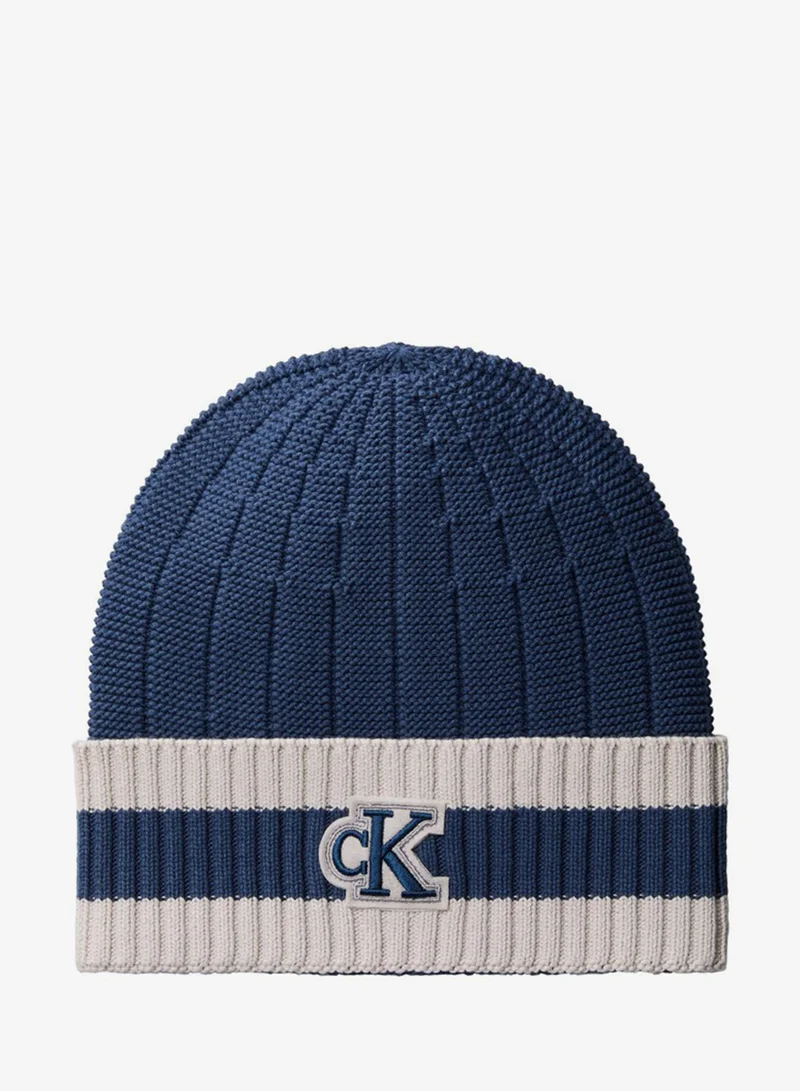 Monogram Patch Tipped Cuff Beanie
