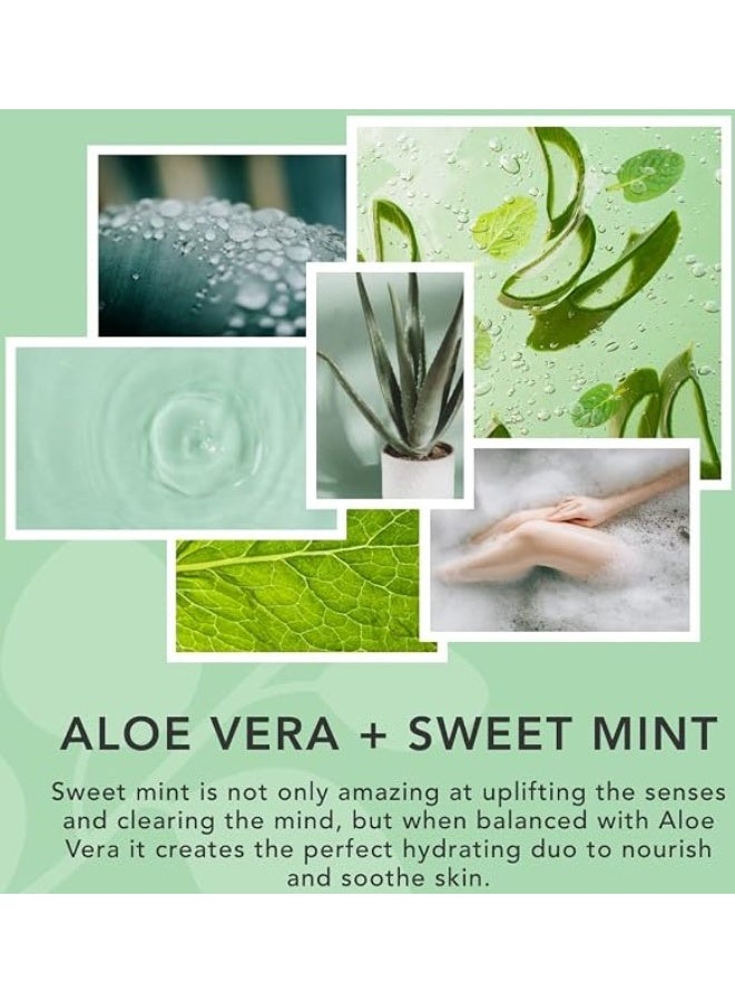 Sunday Rain Aloe Vera And Sweet Mint Bain Moussant With Sweet Mint Oil Bubble Bath (450ml) - Image 3