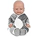 Vollence 14 inch Full Body Silicone Baby DollsNot Vinyl DollsSoft Realistic Real Silicone Baby Doll Bald Lifelike Newborn Platinum Silicone Baby Doll  Boy - Image 4
