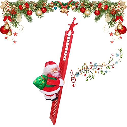 BuerKeo Santa Claus Musical Climbing Rope Ladder Toy with Christmas Music - Home Decoration for Parties - Image 1