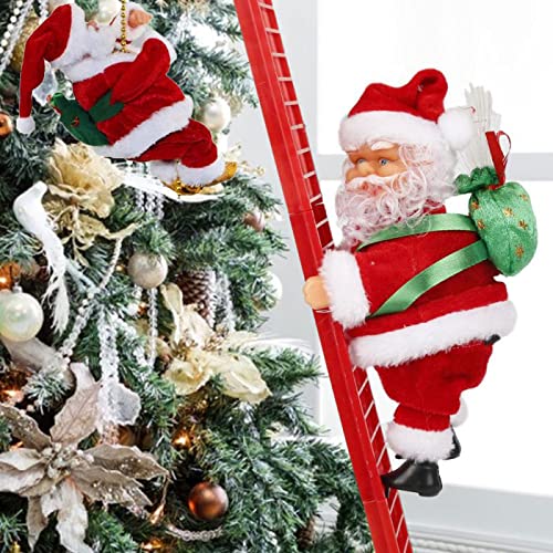 BuerKeo Santa Claus Musical Climbing Rope Ladder Toy with Christmas Music - Home Decoration for Parties - Image 2
