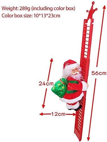 BuerKeo Santa Claus Musical Climbing Rope Ladder Toy with Christmas Music - Home Decoration for Parties - Image 4