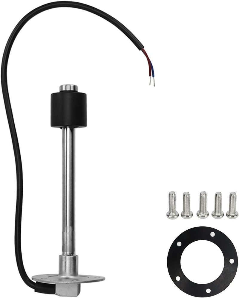Fuel Sending Unit 7 Inch Standard, 0 to 190 Ohms 316 Stainless Steel Gas Water Tank Sender with Tube, Marine Fuel Gauge Sensor for Ships Cars Trucks and Buses, Oil Level Sending - Image 1
