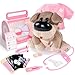 TOP BRIGHT Interactive Vet Play Set Toy Veterinarian Kit for KidsPretend Pet Doctor Set with Electronic Dog and Dress Up Costume Playset for Toddler Girls 35 Gifts - Image 2