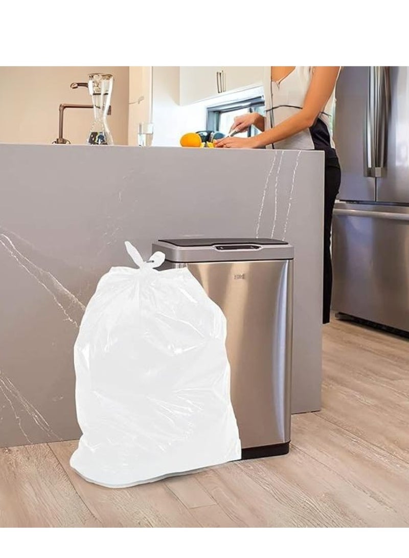 أكياس القمامة البيضاء القابلة للتحلل - 90x110، HDPE، 30 ميكرون، 14 قطعة - Image 4