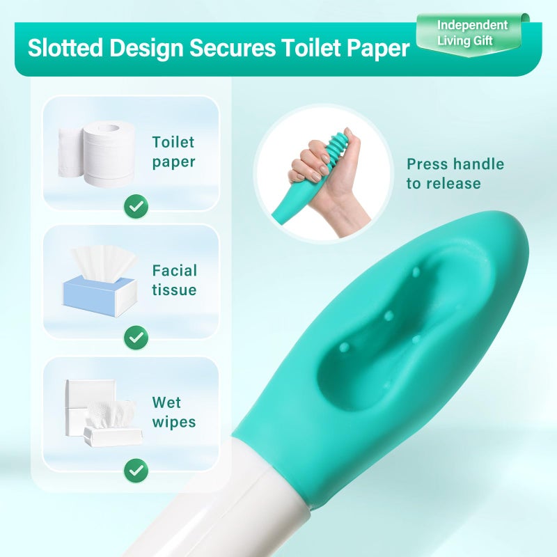 Fanwer Toilet Aids for Wiping,Long Reach Comfort Bottom Buddy Extends Your Reach Over 15 - Image 3