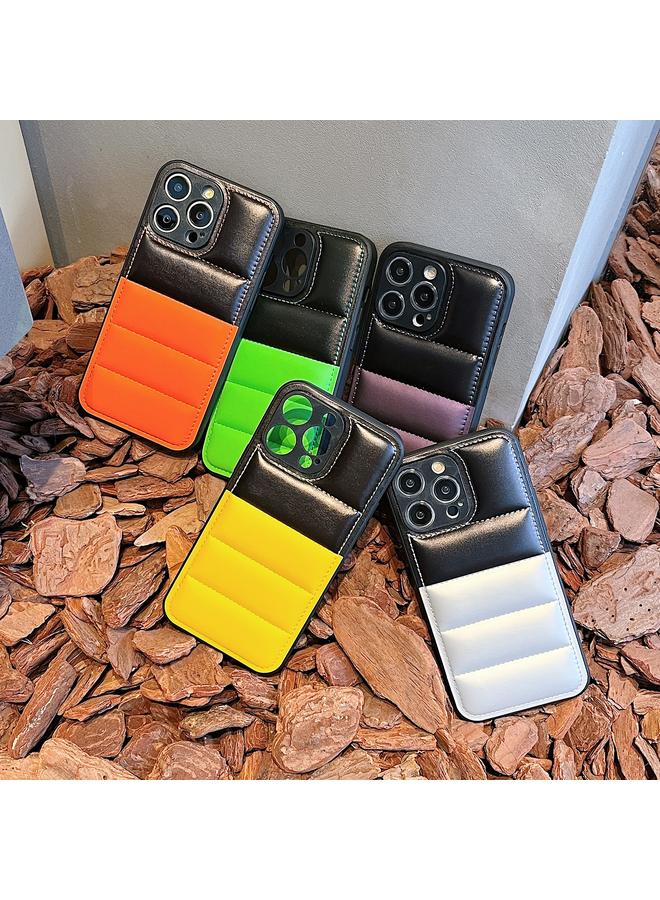S-TOP Case For iPhone 13 Color Block Down Jacket Phone Case - Image 2