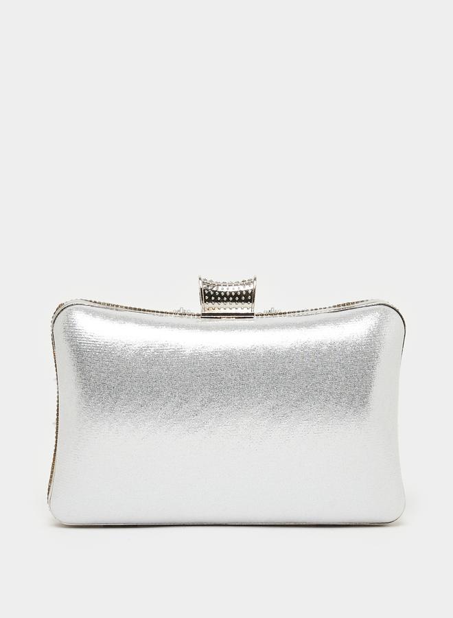 ستايلي حقيبة كلاتش مزخرفة بملمس مع حزام سلسلة - Image 5