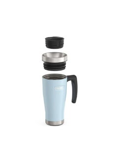 THERMOS Leak Proof Non-Slip Base Stainless Steel Mug Glacier Blue 16oz IS1002GC4  - Image 2