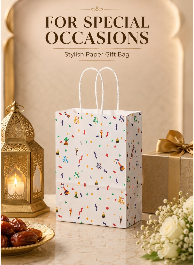Paper Gift Bags with Handles, 12 Pieces, Reusable Gift Wrapping Bags for Birthday and Party Gifts - Image 3