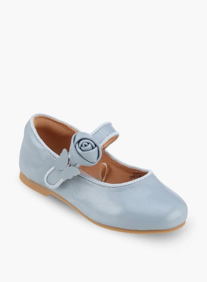 جونيورز Girls Floral Mary Jane Shoes