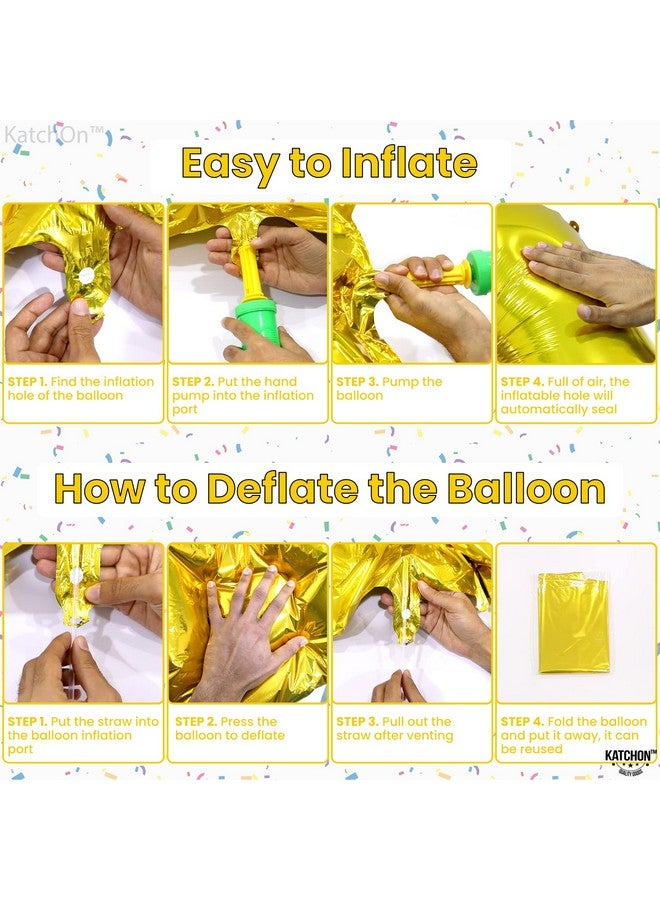 KATCHON 22 Balloon Number Gold 40 Inch | 22 Number Balloons | Gold 22 Balloons For 22 Birthday Decorations For Men | Number 22 Balloons | 22 Balloons For 22 Birthday Decorations For Women - Image 5