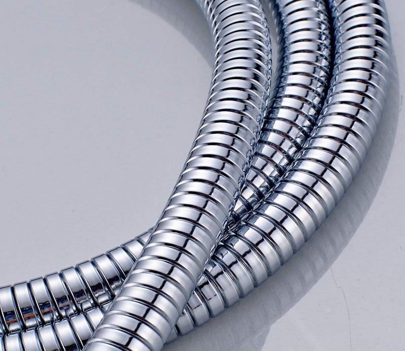 Kyoto KYOTO 1 Meter Stainless Steel Chrome Flexible Shower Hose Hand Shower Hose Shower TubeHealth Faucet Tube for Bathroom Faucet Pipe for Toilet  - Image 3