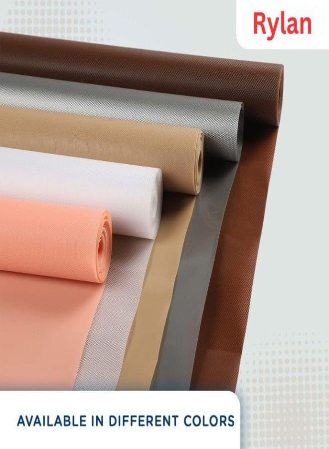 Rylan (45 cm x 5 m) Multipurpose Anti-Slip Mat, Sheet for Fridge, Kitchens, Cupboard, Drawers, Shelf Liner | Super Strong EVA, Water Resistant (Diamond Texture, Brown) - Image 4
