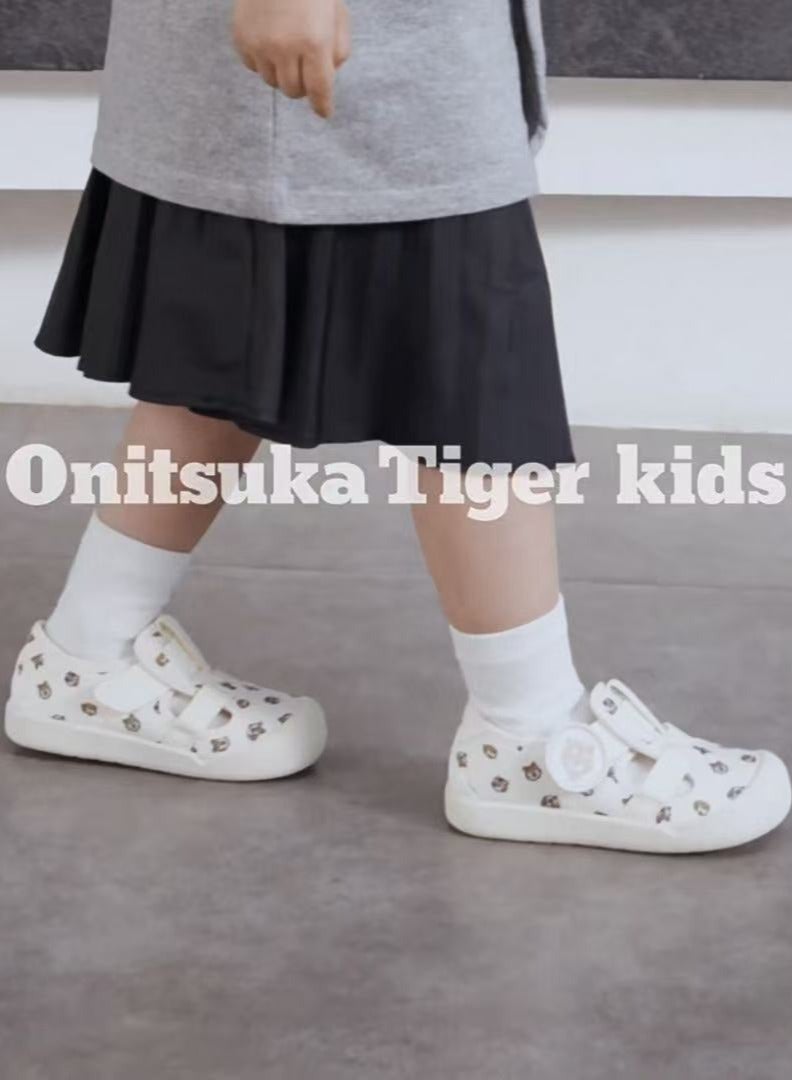 Onitsuka Tiger Mexico 66 Kids Soft Shoes Beige（Tiger Print）-Breathable, Non-Slip, and Comfortable Summer Shoes for Boys and Girls - Image 2