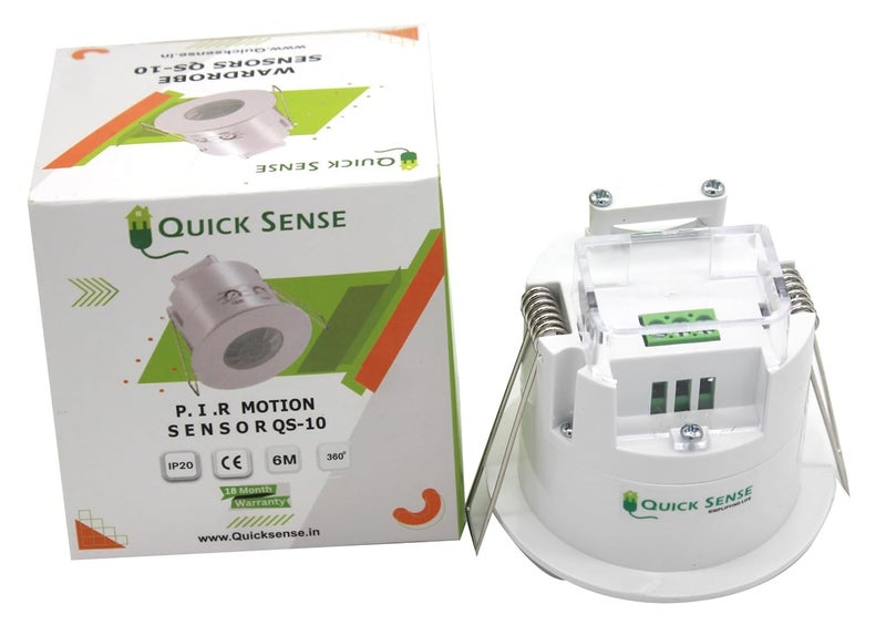 Quick sense Pir Motion Sensor with Light Sensor Energy Saving Detector Switch FallRecessed Ceiling Mounted Set Of 1 - Image 2