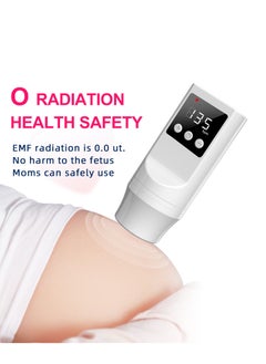 Angmei Fetal Heart Rate Detector，Portable Fetal heart rate monitor for pregnant women, charging integrated Doppler baby fetal heart rate monitor, fetal movement monitoring， Home Doppler Meter With LCD Display, For Monitoring Baby's Heartbeat At Home  - Image 1