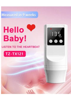Angmei Fetal Heart Rate Detector，Portable Fetal heart rate monitor for pregnant women, charging integrated Doppler baby fetal heart rate monitor, fetal movement monitoring， Home Doppler Meter With LCD Display, For Monitoring Baby's Heartbeat At Home  - Image 3
