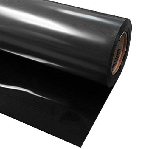 VVIVID Black Premium Line Heat Transfer Vinyl Film for Cricut Silhouette Cameo 12 x 120 10ft