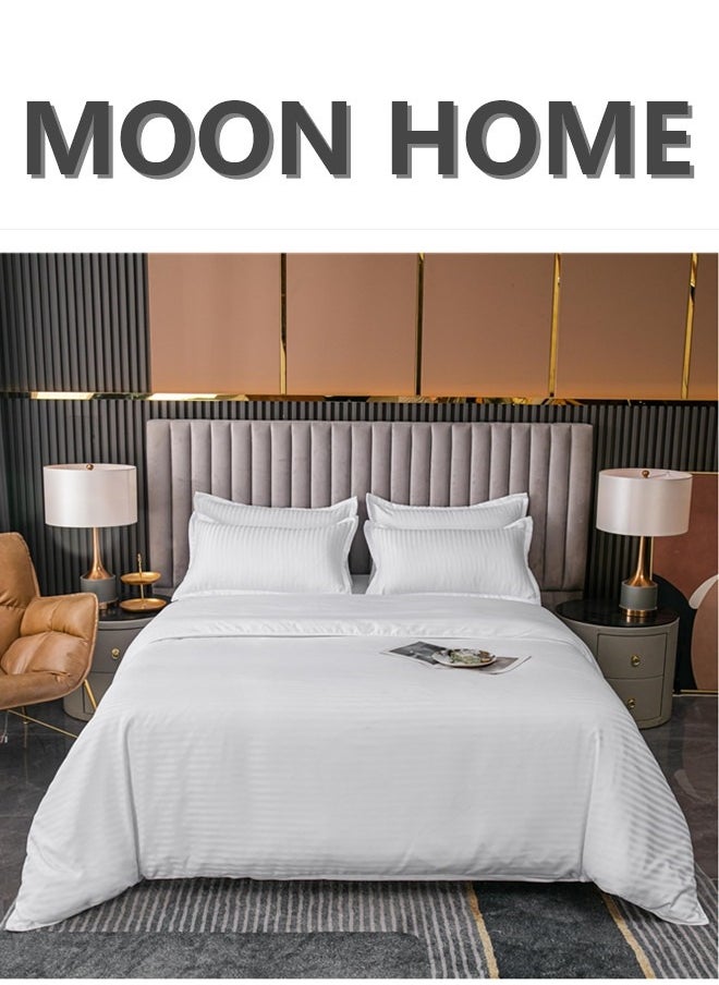MOON HOME - King/Queen/Single size Soft and Breathable Microfiber Hypoallergenic Beautiful Design Duvet Cover Set ,set includes 1 Comforter Cover, 1 Fitted Bedsheet, 4 Pillowcases - Image 1