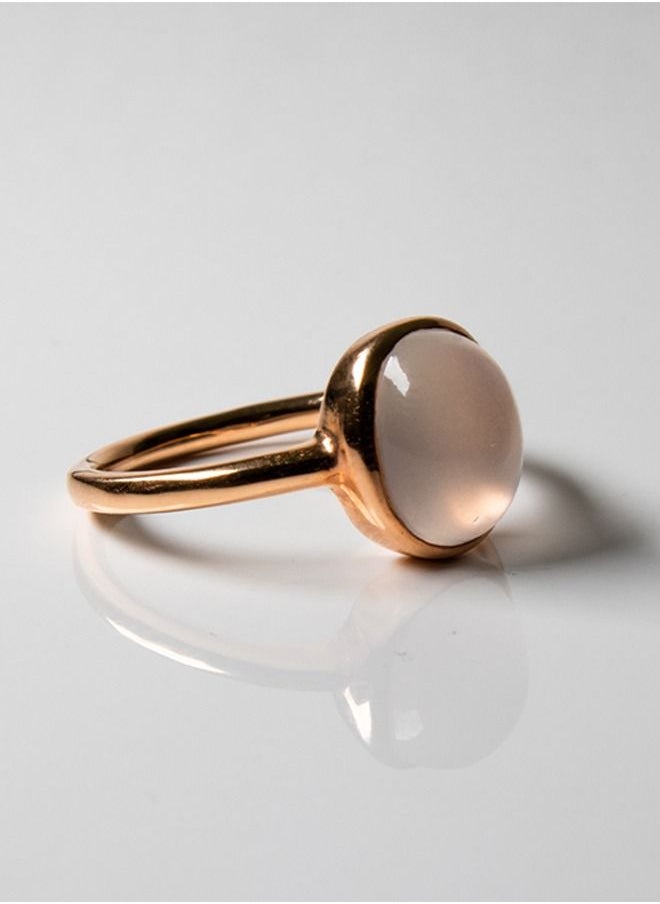 CLIO - Rose Gold Moonstone Ring - Image 1