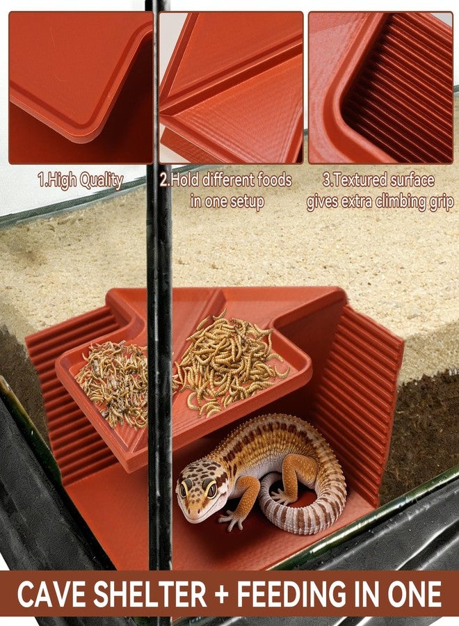 Hollima Cave Hide for Reptiles, Lizard Hideout with Safe Shelter, Snake Cave Hut for Themed Terrarium Ideal for Gecko Hamster Snake to Rest & Hide - Image 5
