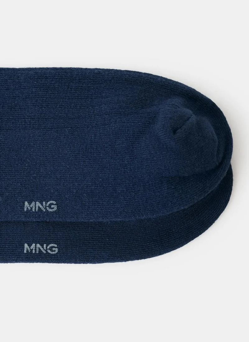 Mango Man Animal embroidered cotton socks