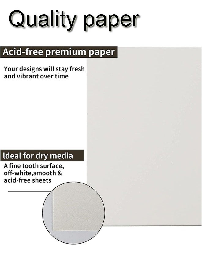 GBQ - 2PCS A4(21*29.7cm)Sketchbook 24 Sheets/Book A Total Of 48 Sheets Sketchbooks Spiral-Bound Hardcover Art Books - Image 1