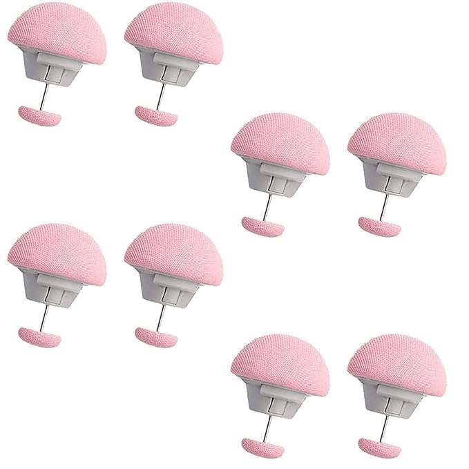 HETSHIV Duvet Clips Mushroom Cover Pins Cotton Quilt Fixer Duvet Fasteners Grippers Anti-Movement Bed Quilt Clamps Sheet Quilt Holder Clips for Socks Curtains Quilt Cove (Pack of 6) - Image 5