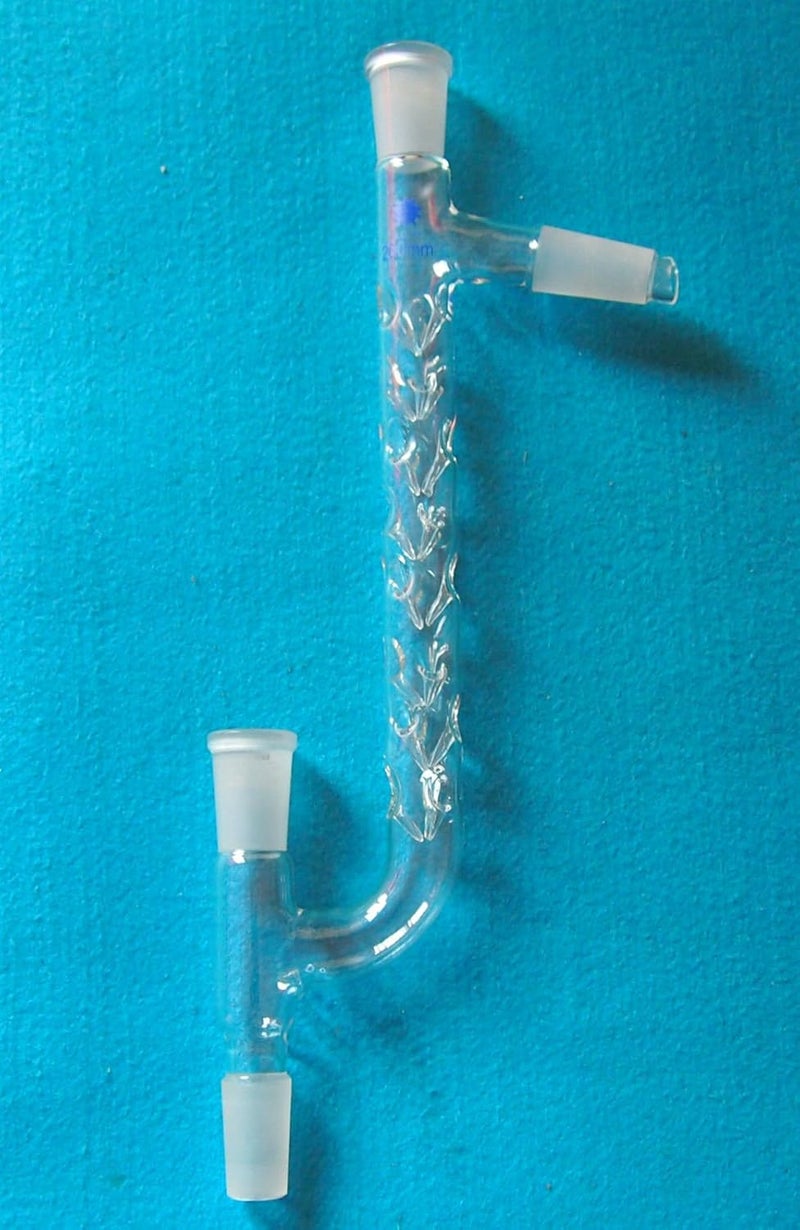 cheekyglo 24/40,200mm,4Way Glass Vigreux Distillation Head,New Lab Glassware - Image 1
