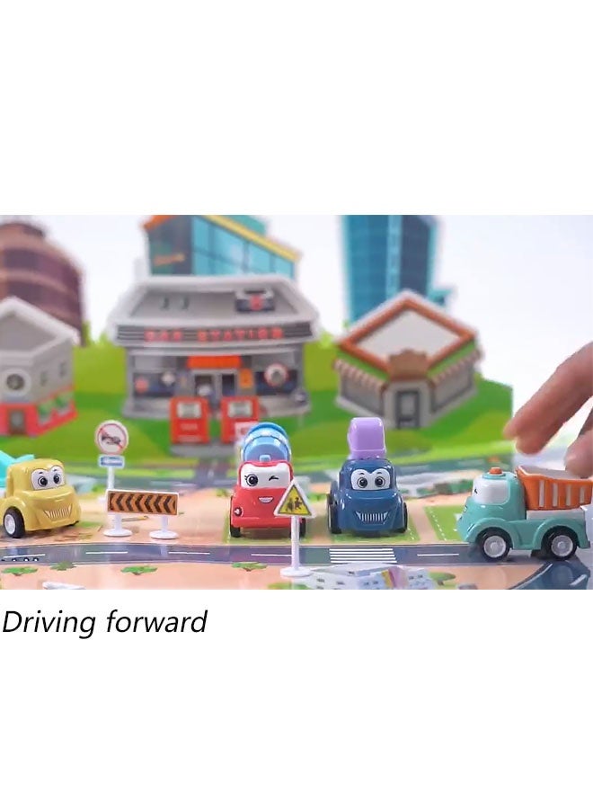 Engineering Vehicle Set Vehicle Toy Set With 3D Map Vehicles And Traffic Signs For Boys And Girls Randomly Send 1 Out Of 3 Items - Image 5