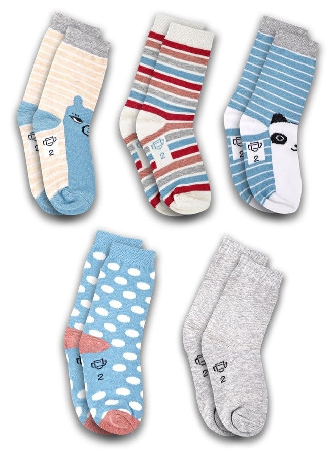 Dollar Kids Socks For Boys & Girls In Blended Cotton (Pack of 5) - Image 1