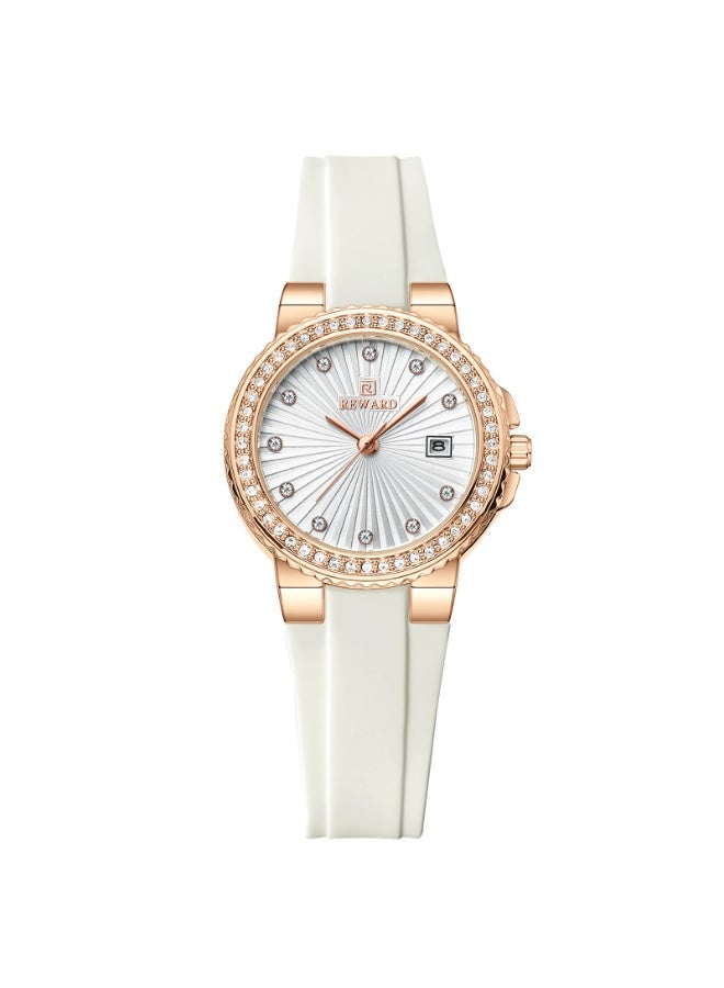 REWARD 231780WHT Women's Perry Silver White Dial Watch - Image 3