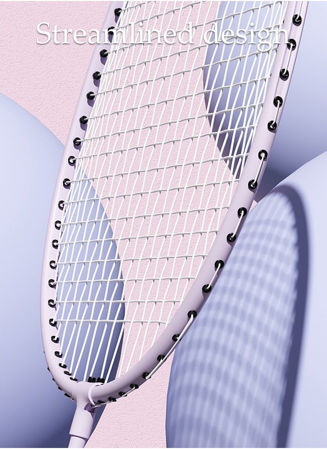 DUNISO - Badminton Rackets Set of 2 Badminton Racquets Lightweight Including Badminton Bag 3 Badminton Shuttlecock and 2 Grip Tape - Image 1