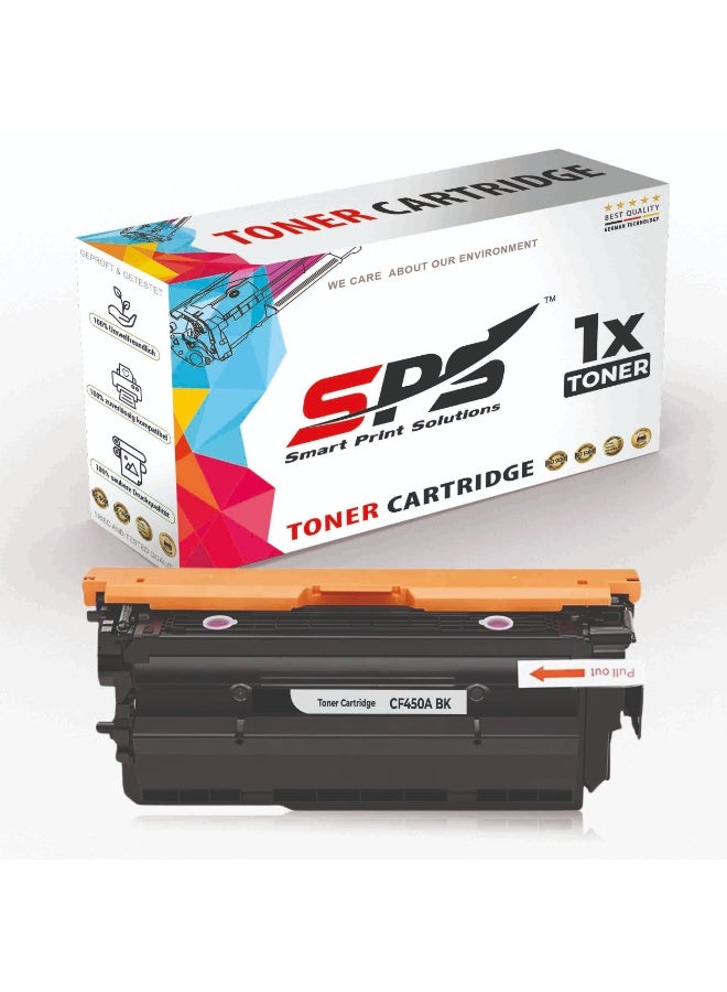 Smart Print Solutions SPS Compatible Toner Cartridges for HP - CF450A 655A | 1x Black | Yield upto 12,500 Pages - Image 1