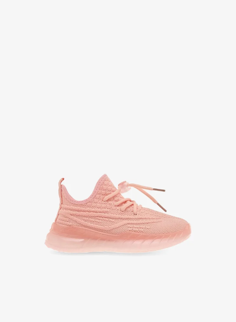 Oaklan by Shoexpress Girls Monotone Sports Shoes with Lace-Up Closure