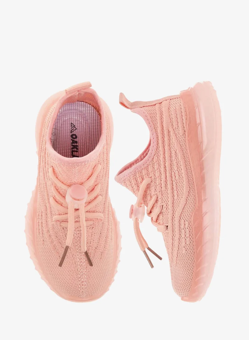 Oaklan by Shoexpress Girls Monotone Sports Shoes with Lace-Up Closure