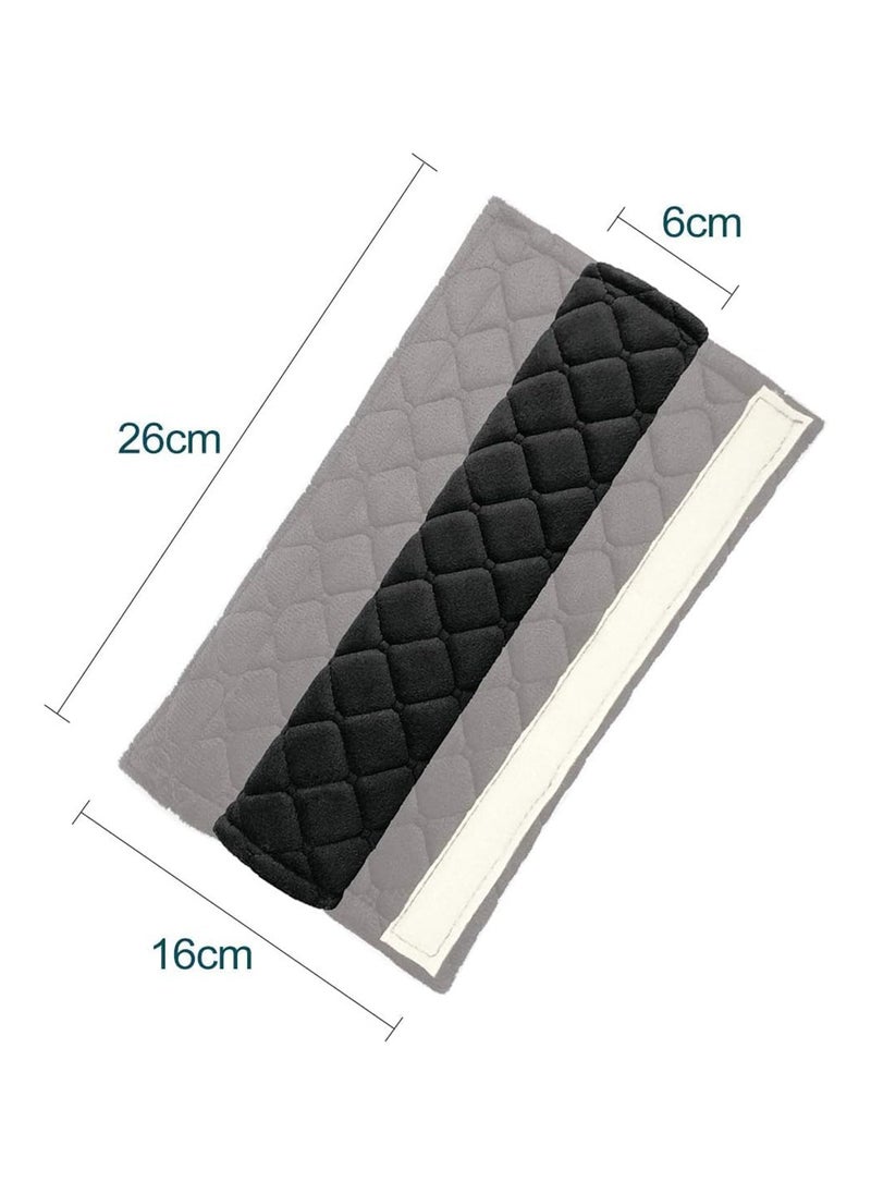 RATSAW 2 Pack Seat Belt Pads Comfort Car Harness Pads with Hook and Loop Travel Cushion Car Seat Belt Cover  - Image 2