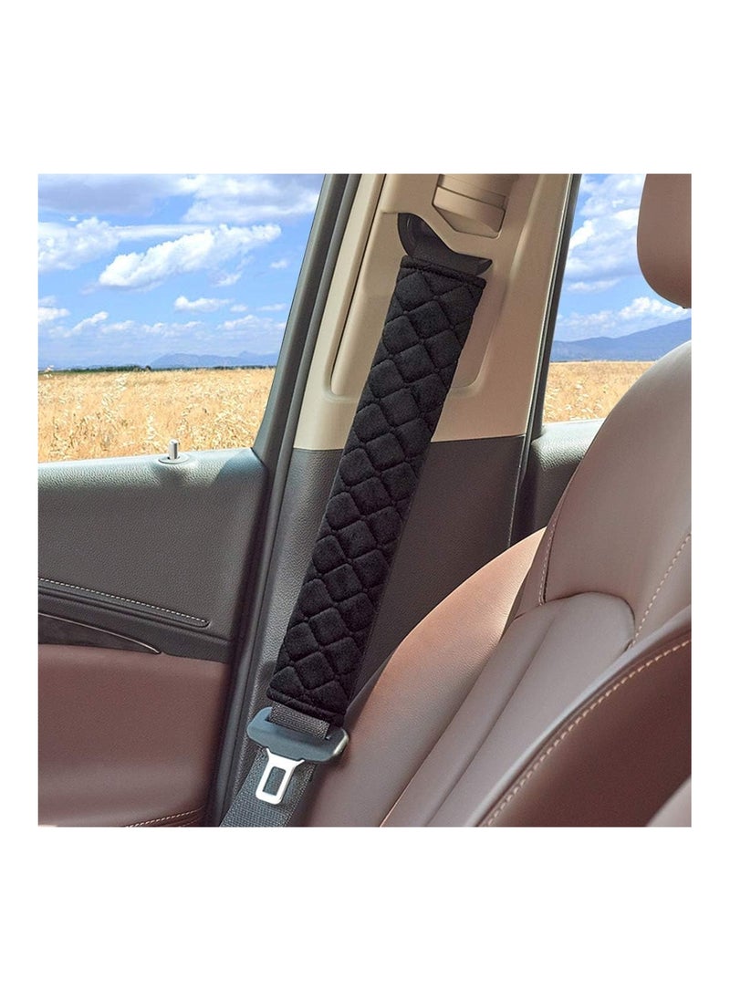 RATSAW 2 Pack Seat Belt Pads Comfort Car Harness Pads with Hook and Loop Travel Cushion Car Seat Belt Cover  - Image 5